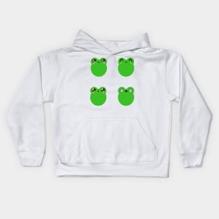 Cute frog face expressions v2 Kids Hoodie